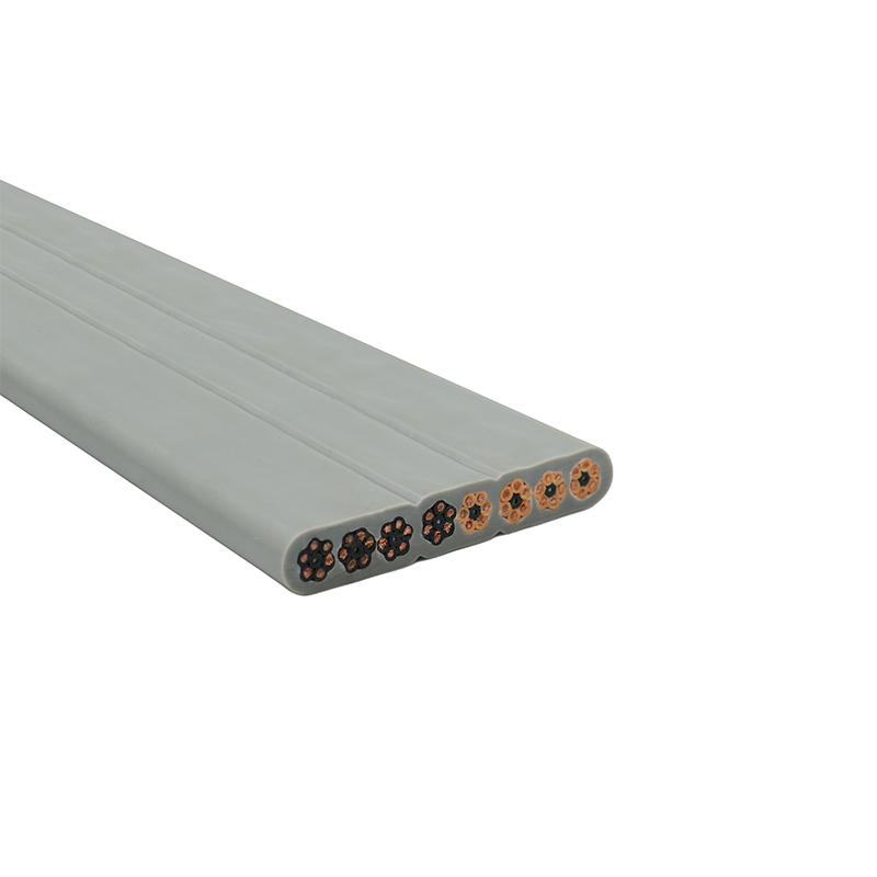 Kabel Datar Lift Selubung PVC Terisolasi PVC Inti Tembaga