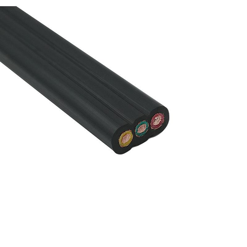 Kabel Datar Lift Terlindung Selubung PVC Terisolasi PVC Inti Tembaga