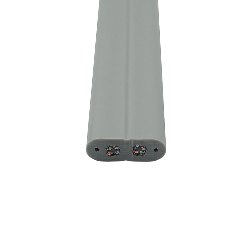 Kabel Datar Lift dengan Kawat Baja dan 2 Kabel Patch Cat6