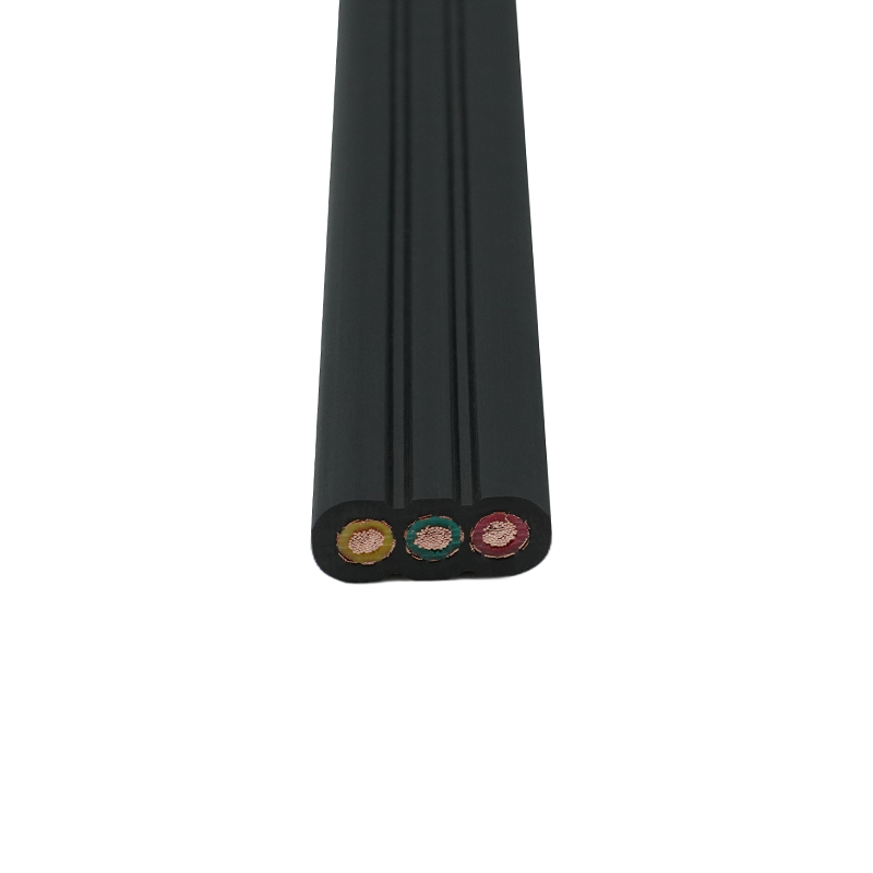 Kabel Datar Lift Terlindung Selubung PVC Terisolasi PVC Inti Tembaga