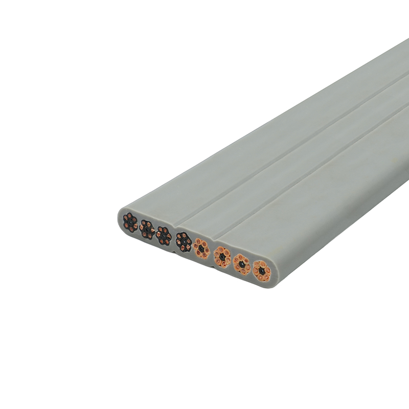 Kabel Datar Lift Selubung PVC Terisolasi PVC Inti Tembaga