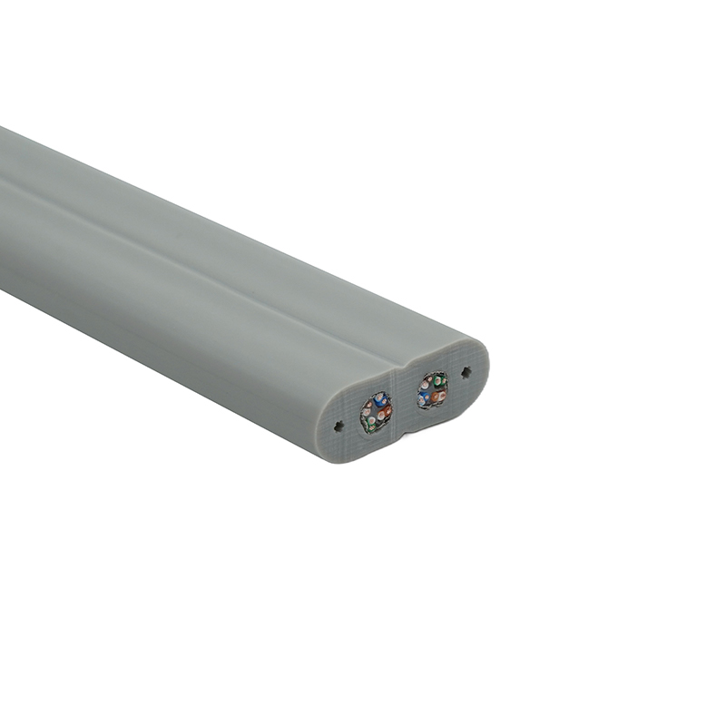 Kabel Datar Lift dengan Kawat Baja dan 2 Kabel Patch Cat6