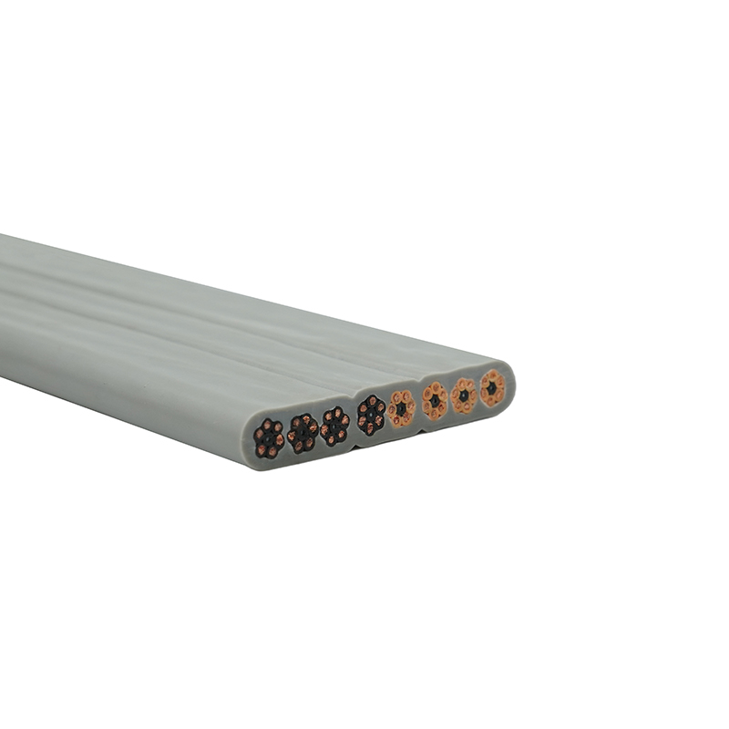 Kabel Datar Lift Selubung PVC Terisolasi PVC Inti Tembaga