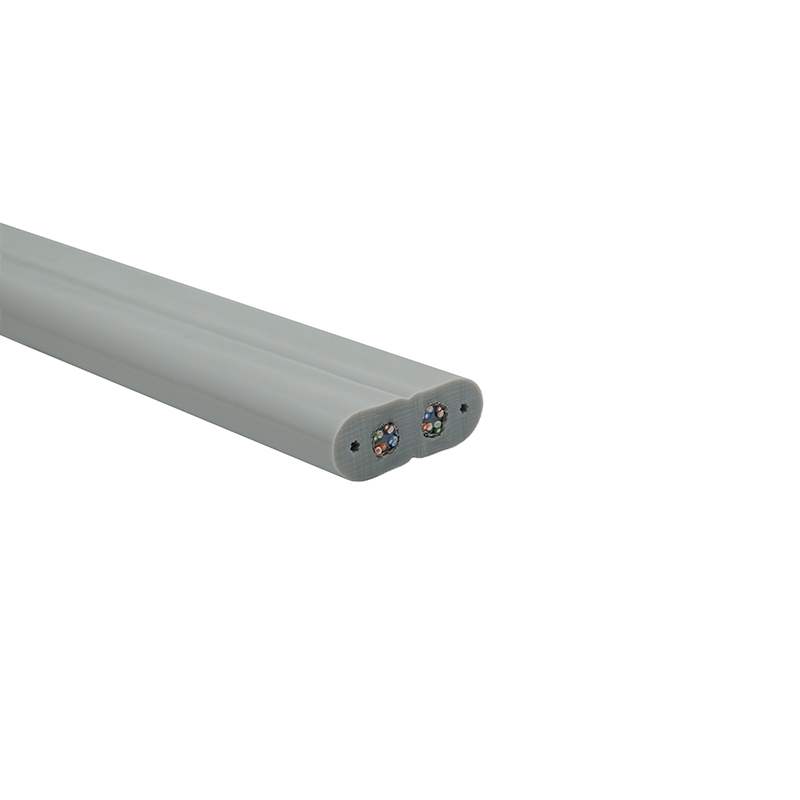 Kabel Datar Lift dengan Kawat Baja dan 2 Kabel Patch Cat6